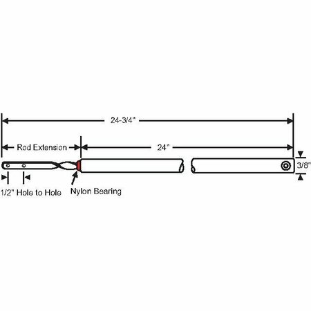 STRYBUC 24in Spiral Bal. Red Bearing 74-S24R